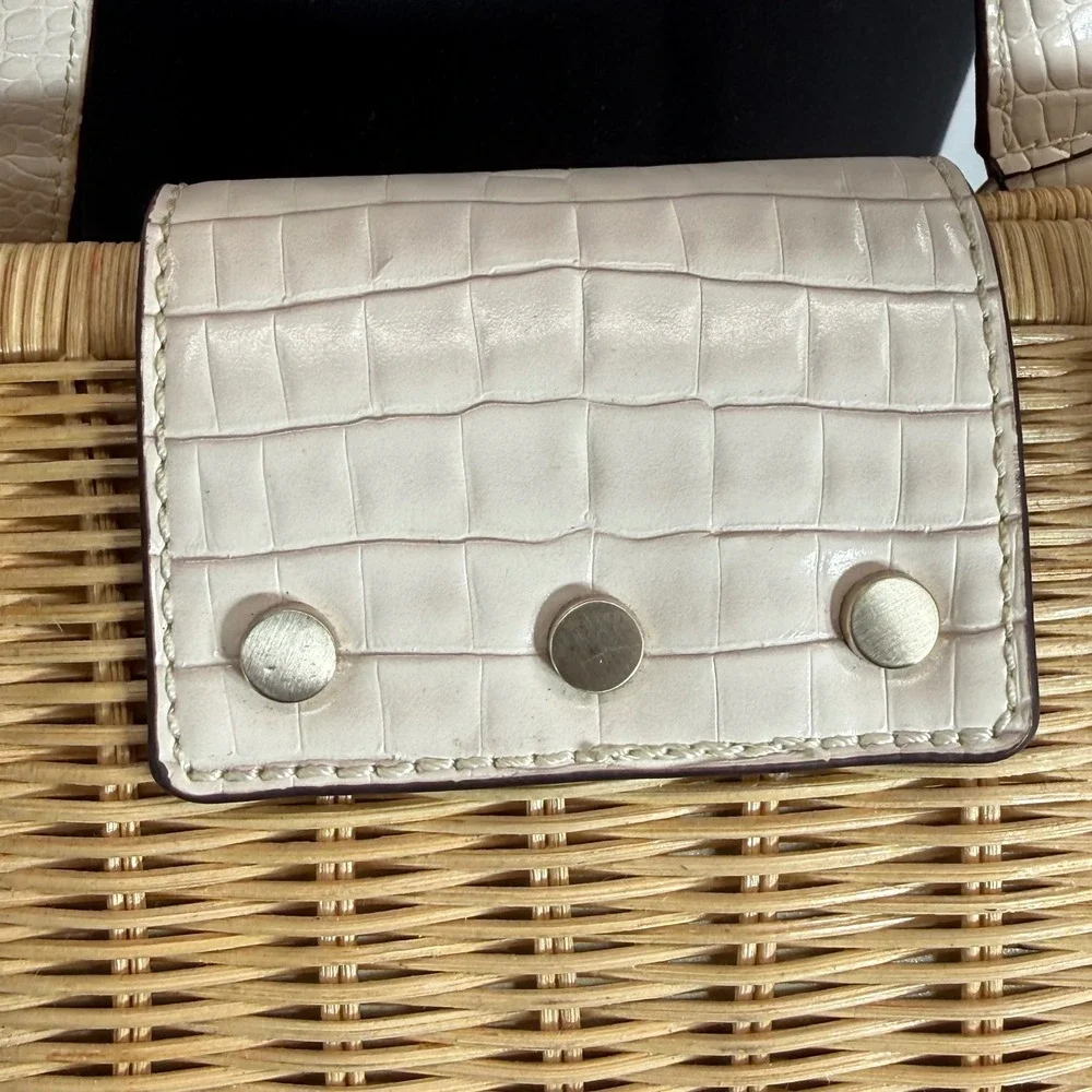 Guess wicker satchel